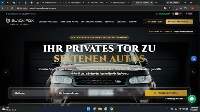 develop full stack website