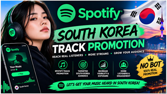 do your south korea spotify track promotion no bot