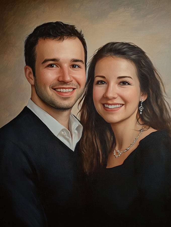 do oil painting portrait
