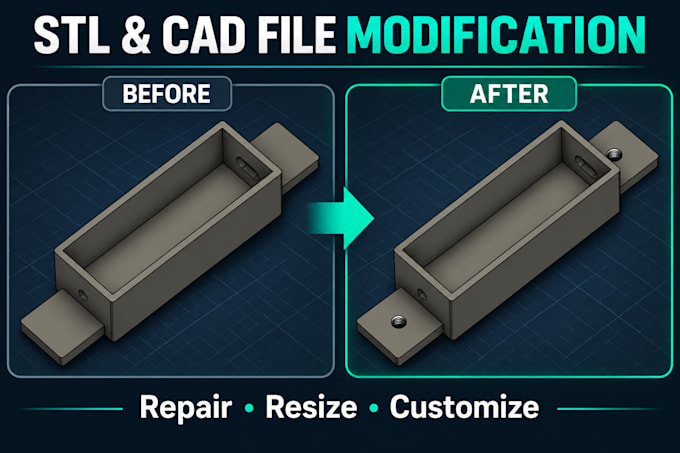 modify, repair, or customize your stl and cad files