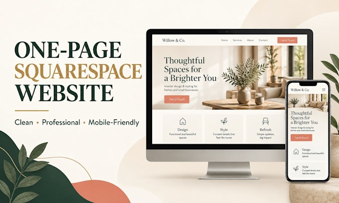 build a polished squarespace landing page