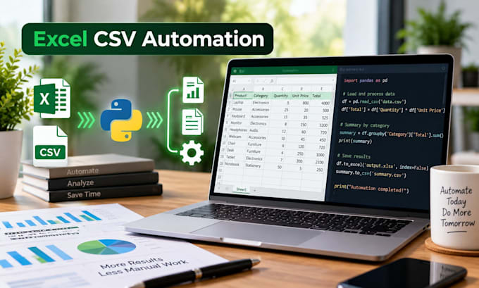 automatizaciones de excel y CSV con python
