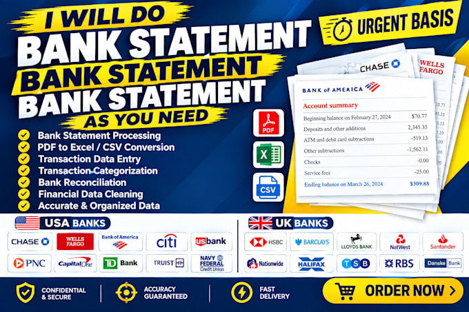 bank statement bank statement bank statement as you need