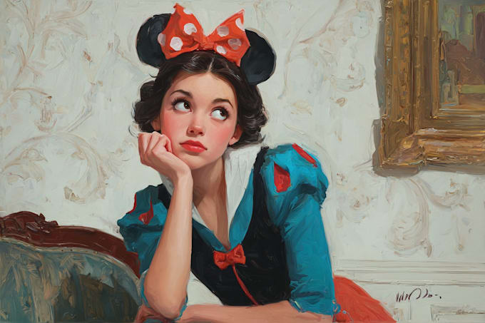 do disney cartoon portrait