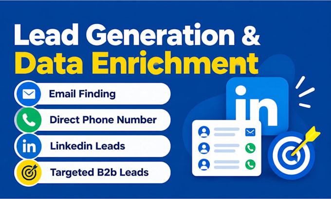 data enrichment linkedin lead, direct phone number with b2b leads