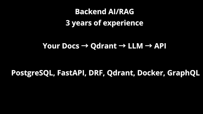 build a production ready ai backend with rag and qdrant