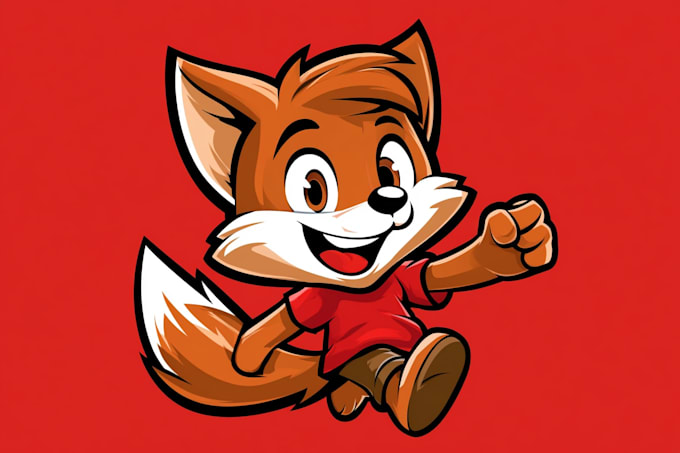 create a modern business, cartoonish, mascot logo design