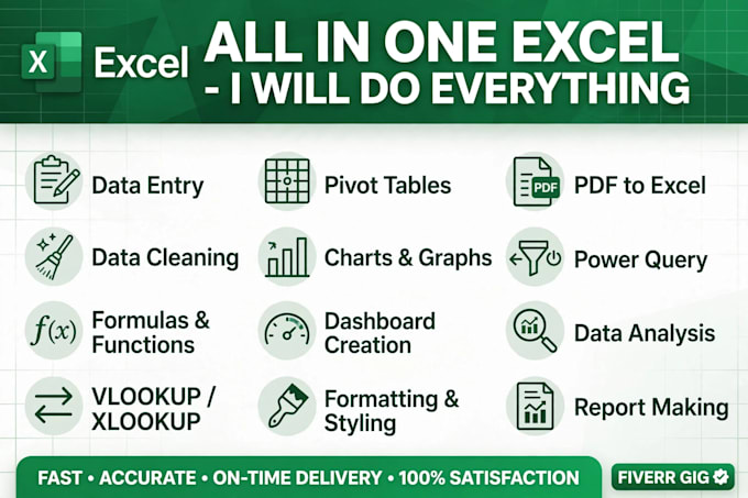 do professional excel data entry and spreadsheets