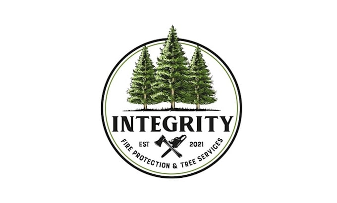 create mitigate forest fire logo with healthy forests