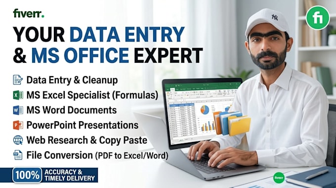 do accurate data entry, excel data entry and copy paste work
