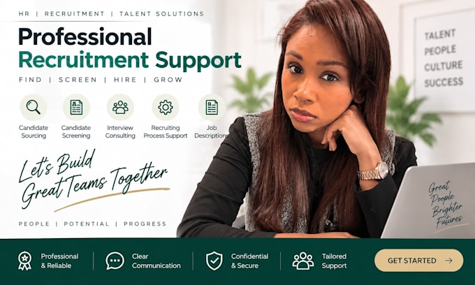 provide professional HR and recruitment support