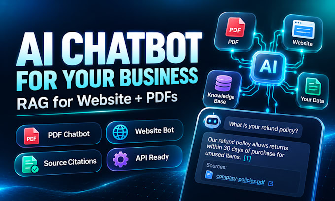 build a custom ai chatbot with rag for your website and pdfs