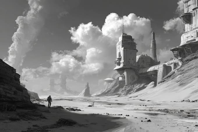 design sci fi illustration and sci fi sci fi illustration
