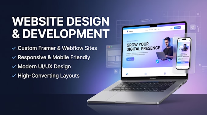 develop framer website design framer website framer landing page framer website