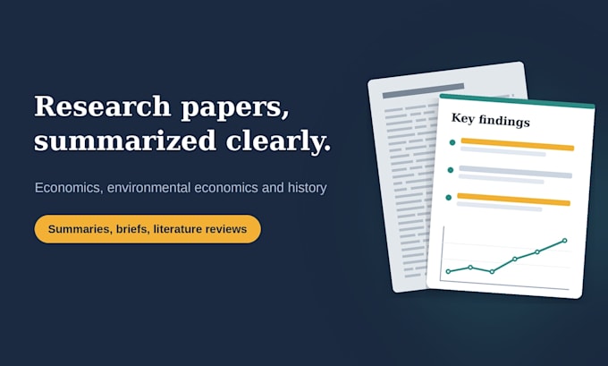 summarize economic, climate and history research papers