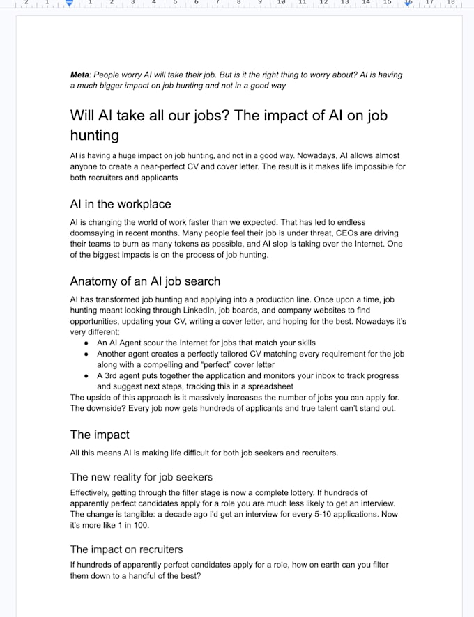 write an SEO technical blog post