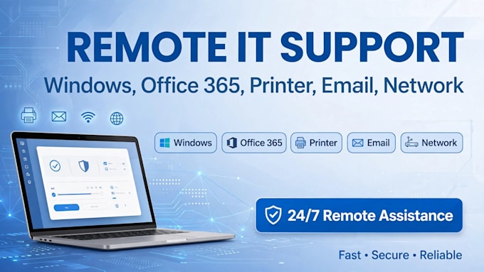be your remote IT support for wisdom office 365 printer email network
