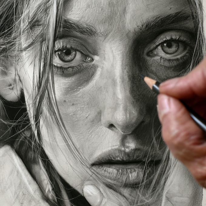 create expressive charcoal artwork with fine details