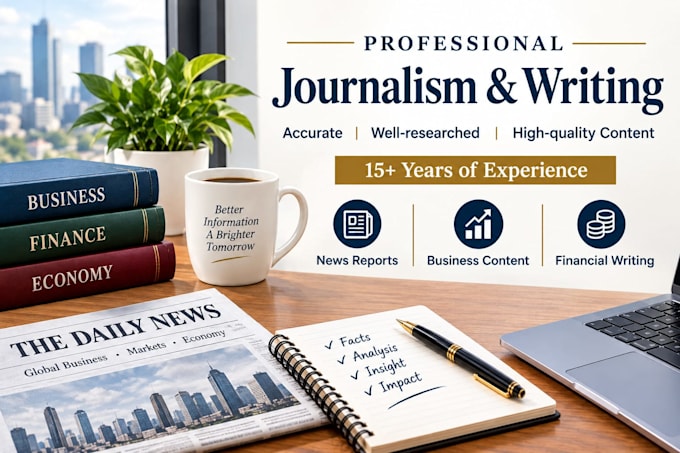 write professional news articles in english or bengali