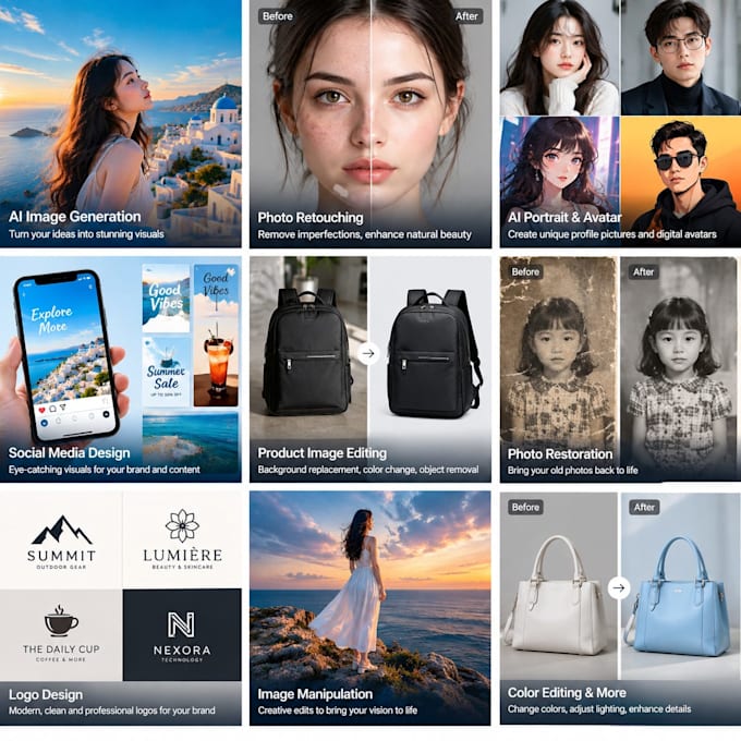 ai image generation and photo edi