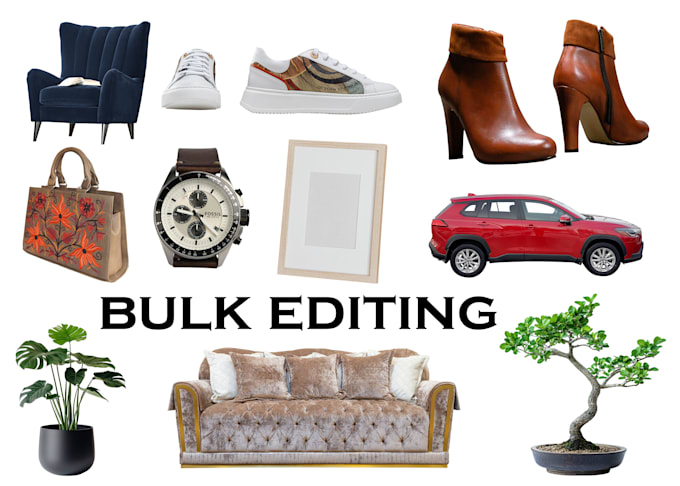 do bulk photo editing, amazon product editing and background removal within 2hr