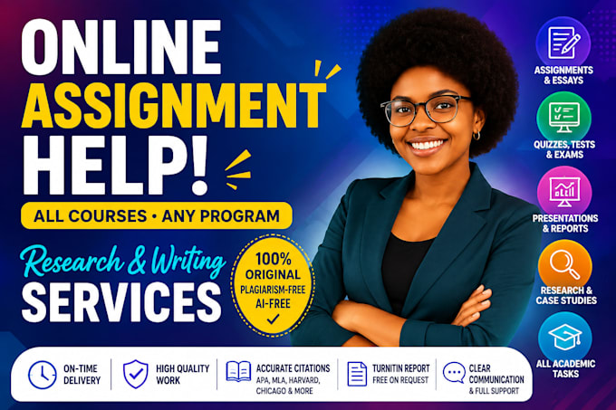 help complete online course, assigned tasks, sophia learning, capella, studycom