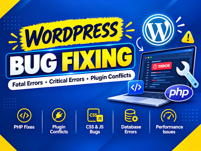 fix wordpress bugs, fatal errors, critical errors, and plugin conflicts