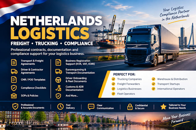 create netherlands logistics freight trucking contracts and compliance documents