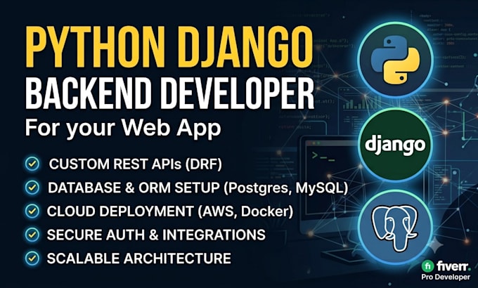 develop a secure python django backend for your web app