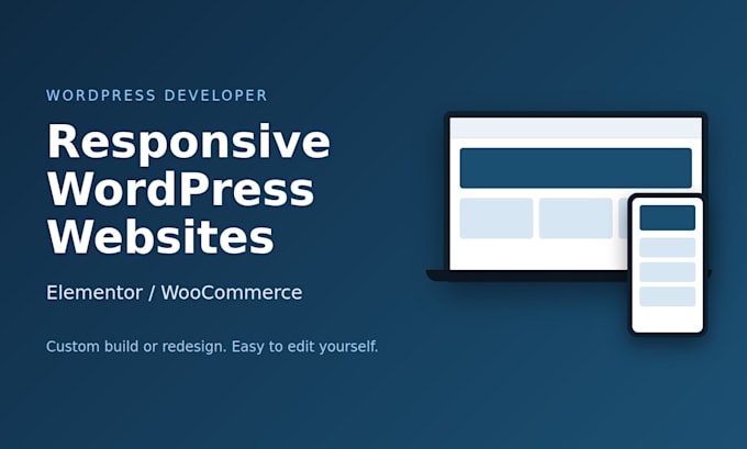 build a responsive wordpress website with elementor