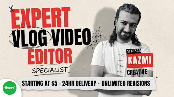 be your professional youtube vlog editor