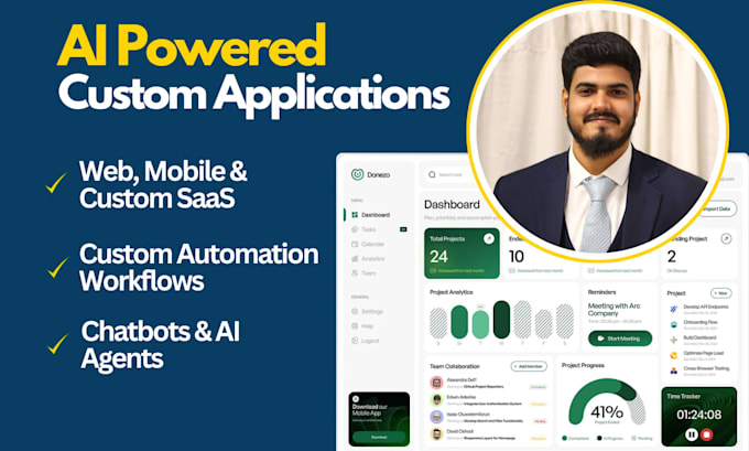 develop ai powered web, automation and mobile applications