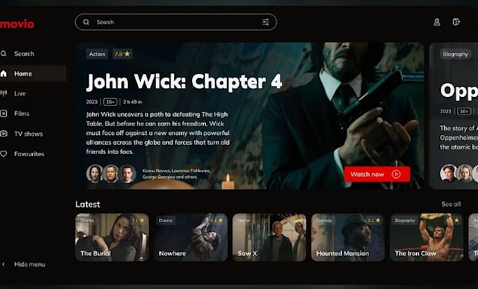 build a premium iptv streaming app with live TV, vod, epg and smart TV