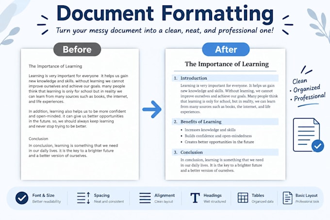 help you format your word documents