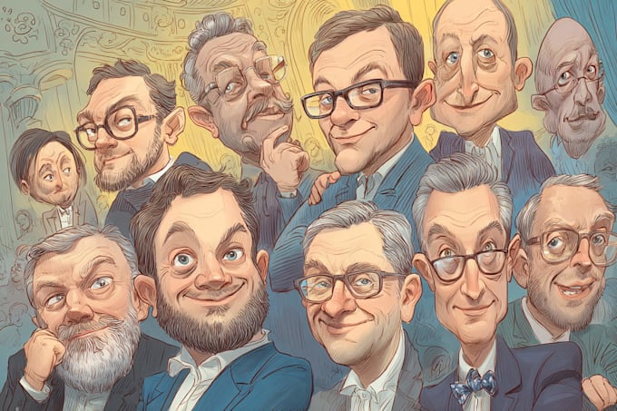 draw bold political satire illustrations