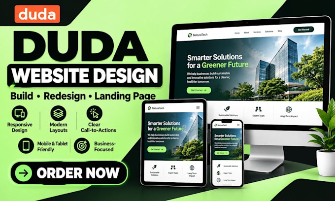 design duda website duda website redesign and duda website builder landing page