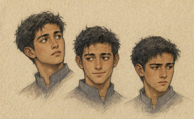 create expressive character expression sheets