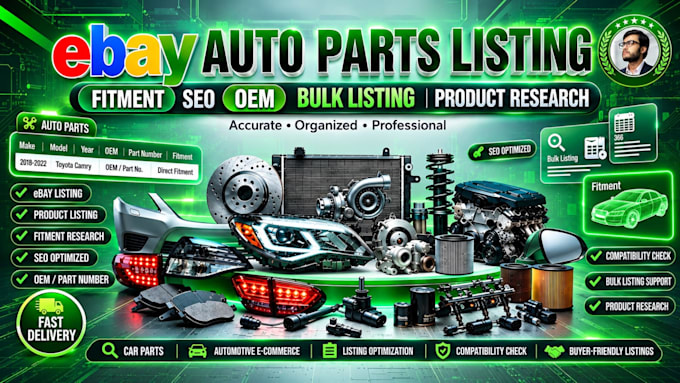 do ebay auto parts listing, ebay motors, automotive listing