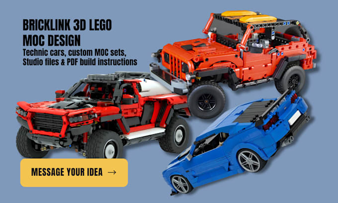 3d lego model lego technic lego car lego moc bricklink studio pdf instructions