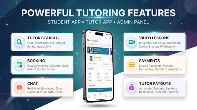 build an education tutoring marketplace app for students and tutors