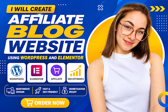 create an affiliate blog website using wordpress and elementor
