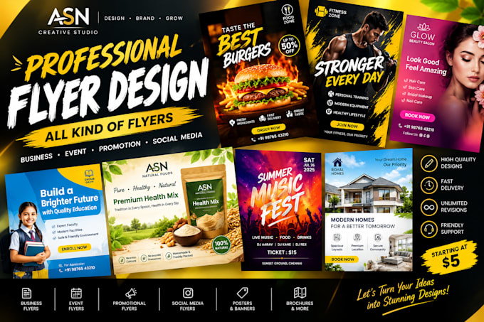 amazing flyer design and poster