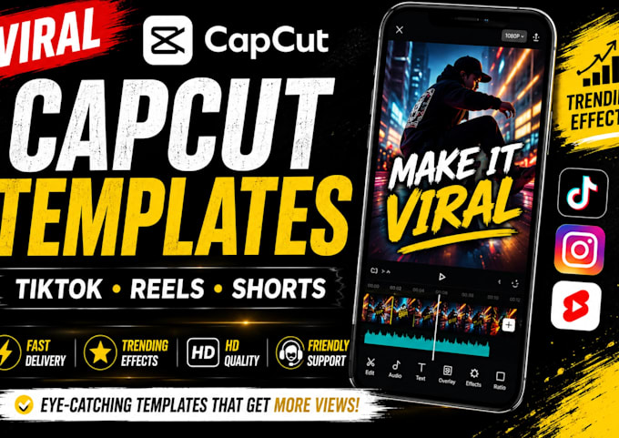 create editable and reusable custom capcut templates capcut video vlogs and song