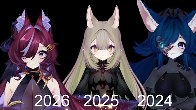 design and rig quality live2d vtuber model, 2d vtuber model live 2d vtuber model
