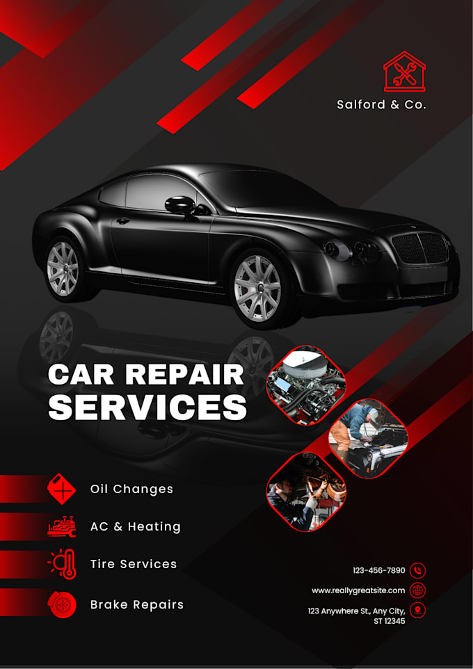 design professional car poster promotional graphics