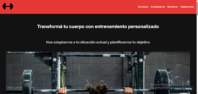 a landing page with HTML and CSS