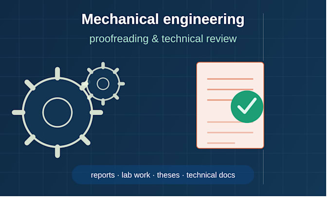 review and proofread your mechanical engineering documents