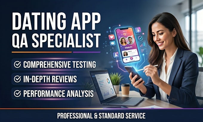 be your QA user app testing and review expert for dating app