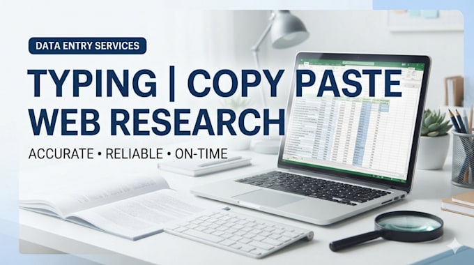 do typing, copy paste and web research