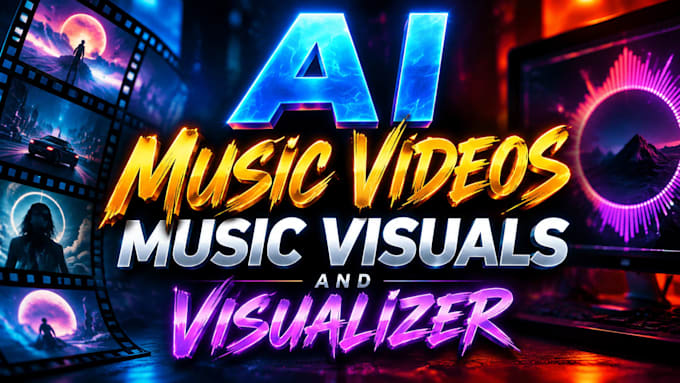 create ai music videos, music visuals, visualizer